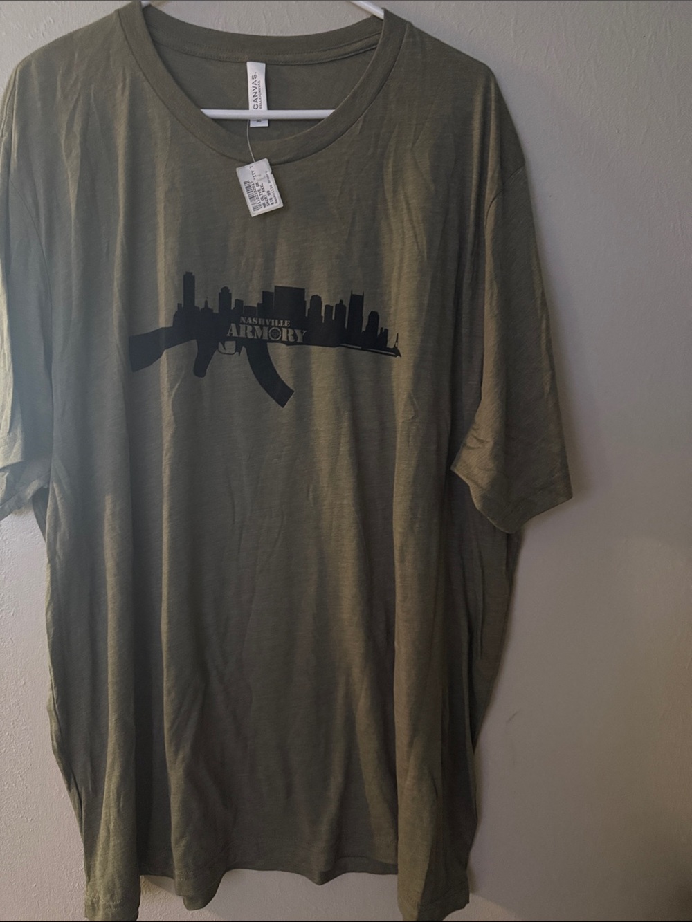 Men's Olive Green Graphic Tee Nashville Armory xxxl